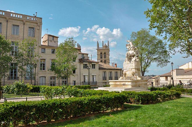 historical city medieval centre Montpellier