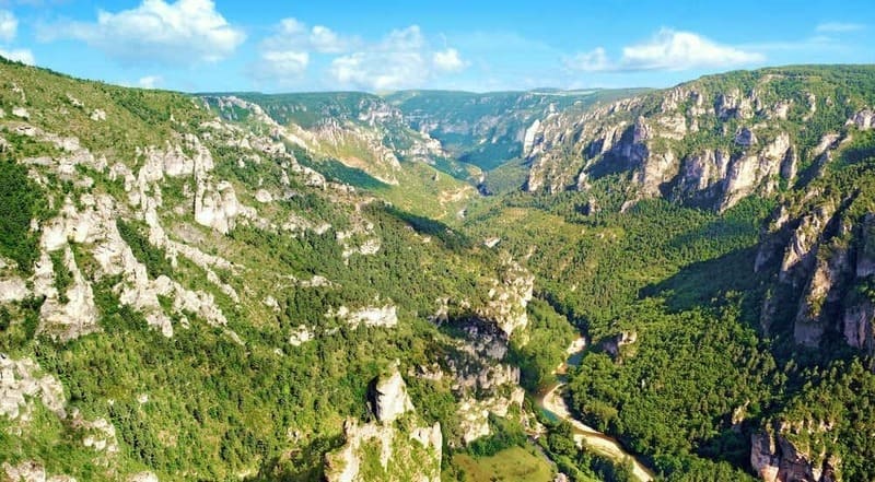 canyon in south of france occitanie