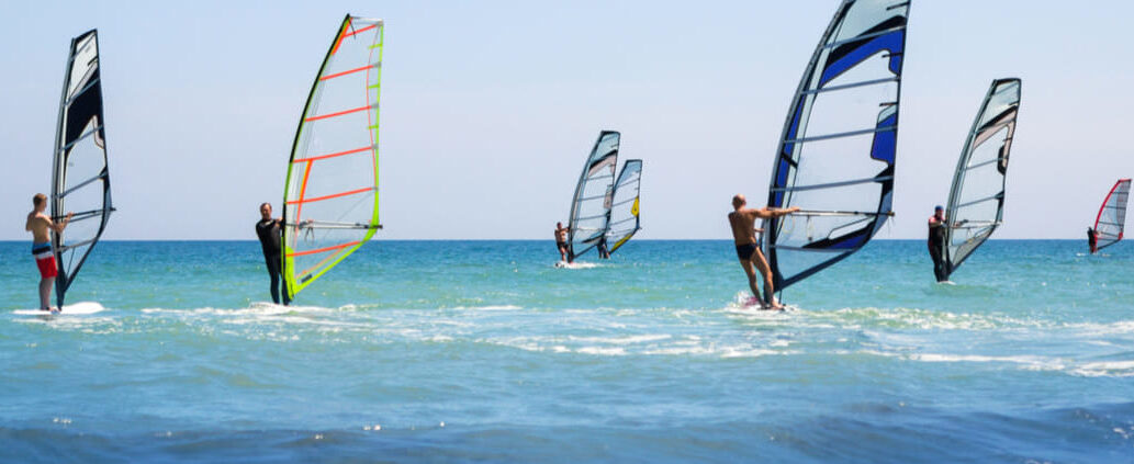 Français et windsurf à Montpellier en France